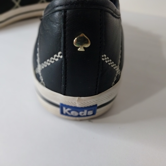 KATE SPADE  Shoes Sneakers Size 8.5 Women's  Black Stitching - Picture 6 of 11